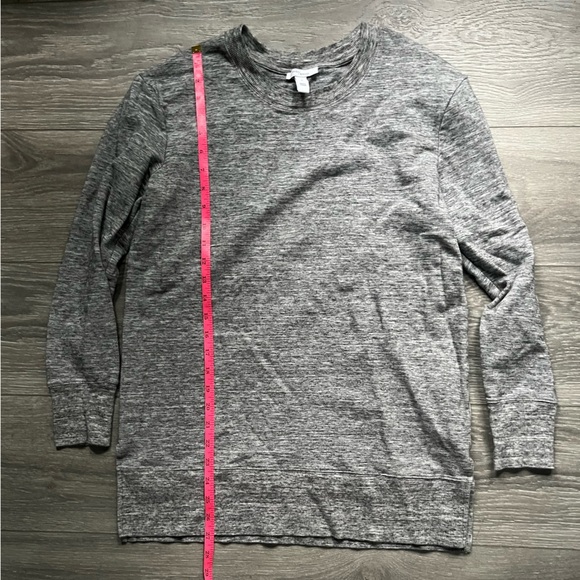 Daily/Ritual Heathered Gray Long Sleeve Crewneck Long Sweatshirt Size M Athletic - Picture 3 of 7